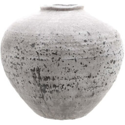 Wyld Haus Sunvale Large Weathered Stoneware Ceramic Vase 310 mm H X 350 mm W - thumbnail 2