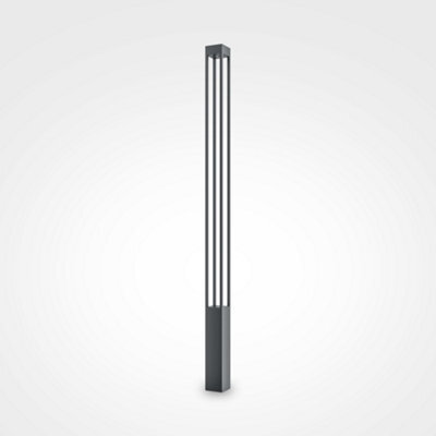 Luminosa Lighting Luminosa Maytoni Elbe Outdoor Bollard Graphite, 200Cm 3000K Ip65 - image 1