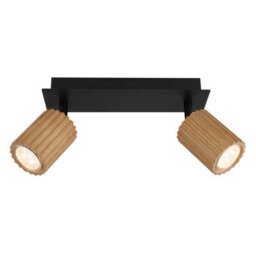 Luminosa Lighting Luminosa Wenzel Twin Ceiling Spotlight Matt Black 2X Gu10 - thumbnail 3