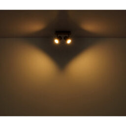 Luminosa Lighting Luminosa Wenzel Twin Ceiling Spotlight Matt Black 2X Gu10 - thumbnail 5