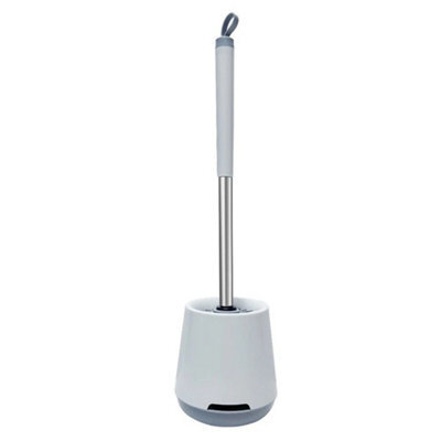 Soft Silicone Bristle Toilet Brush &holder Set Cleaning Brush Bathroom Wc Base - image 1