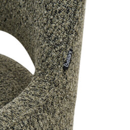 Wyld and Coco Nordic Nest Swivel Dining Chair - Green Boucle, Curved Ergonomic Back, Oak Legs - thumbnail 7