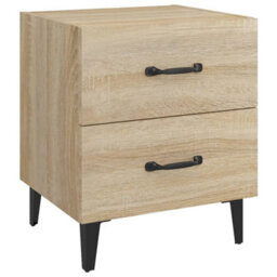 Berkfield Industrial Bedside Cabinets 2 Pcs Sonoma Oak 40X35X47.5 Cm - thumbnail 5
