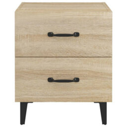 Berkfield Industrial Bedside Cabinets 2 Pcs Sonoma Oak 40X35X47.5 Cm - thumbnail 4