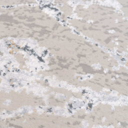 Loomed Grey Gold Metallic Distressed Abstract Living Area Rug 60X110Cm - thumbnail 3