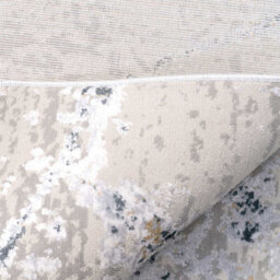 Loomed Grey Gold Metallic Distressed Abstract Living Area Rug 60X110Cm - thumbnail 5