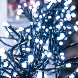 360 White Multi-Function Led Xmas String Lights - Green Cable - thumbnail 2