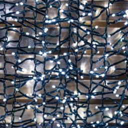 360 White Multi-Function Led Xmas String Lights - Green Cable - thumbnail 4