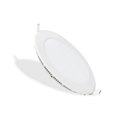 Ener-J 6W Recessed Round Led Mini Panel Downlight, 120mm Diameter, 105mm Hole Size, 20000 Hours Long Life - image 1