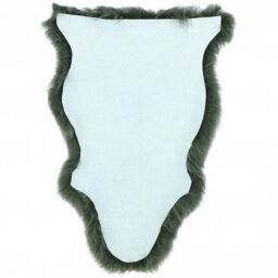 Fenland Sheepskin Fenland Indoor Single Australian Real Sheepskin Rug - Green (90 Cm X 60 Cm) - thumbnail 3