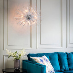 Luminosa Lighting Luminosa Lena 9 Light Spherical Pendant Chrome Plate, G9 - thumbnail 2