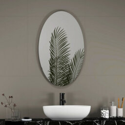Royal Bathrooms Aspen 500 X 800mm Frameless Oval Backlit Led Illuminated Bathroom Mirror - Anti-Fog - thumbnail 2
