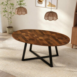 Extendable Round Dining Table, 120-160 Cm Oval Kitchen Table