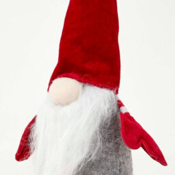 Homescapes Red Sitting Santa Gonk Christmas Decoration - thumbnail 2