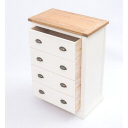 Cabinet Bits Cosenza 4 Drawer Chest Of Drawers Brass Cup Handle - thumbnail 4