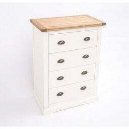 Cabinet Bits Cosenza 4 Drawer Chest Of Drawers Brass Cup Handle - thumbnail 3