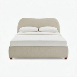 Furniturebox Uk Mabel Cream Fabric Ottoman King Size Bed Frame - thumbnail 3