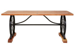 Orsina Distinctive Sturdy Acacia Wood Dining Table For Livingrooms, Unique Rectangular Wooden Table For Patio - thumbnail 1