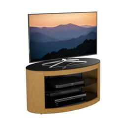 "Avf Affinity Buckingham 80Cm Oval Tv Stand, For Tvs Up To 40"" - Oak" - thumbnail 2