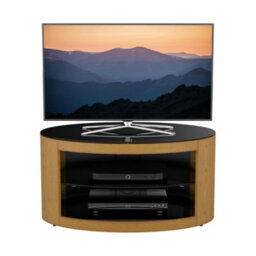 "Avf Affinity Buckingham 80Cm Oval Tv Stand, For Tvs Up To 40"" - Oak" - thumbnail 5