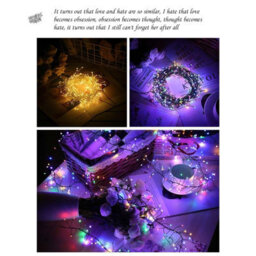 Amorly Led String Lights, 9.84Ft 100Leds, With Remote Control, For Parties, Indoor And Outdoor Lighting, Garden Decoration (Warm White) - thumbnail 5