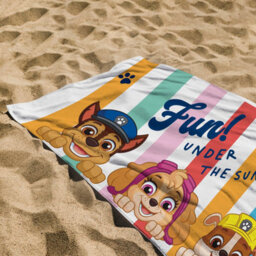 Character World Paw Patrol Beach Towel Chase Skye Rubble Bath Pool Kids Towel 70Cm X 140Cm - thumbnail 2
