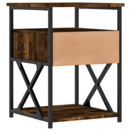 Berkfield Bedside Cabinet Smoked Oak 40X42X55 Cm Engineered Wood - thumbnail 8