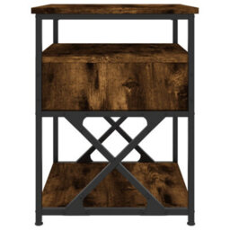 Berkfield Bedside Cabinet Smoked Oak 40X42X55 Cm Engineered Wood - thumbnail 7