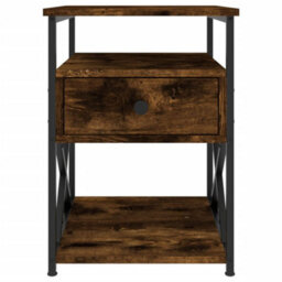 Berkfield Bedside Cabinet Smoked Oak 40X42X55 Cm Engineered Wood - thumbnail 5