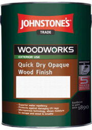 Johnstone's Trade Woodworks Rustic Oak Quick Dry Opaque Wood Finish Satin - 5L - thumbnail 1
