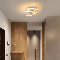 Pheashine White Interlocking Double Square Led Ceiling Light 2 Pack 22W 3000K Warm White 23Cm Aluminum - thumbnail 8