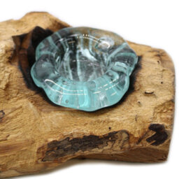 Molton Glass & Wood Triple Candle Holder - Handcrafted Natural Decor - thumbnail 7