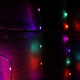 Samuel Alexander 1.2M X 1.2M Light Up Heart Pin Wire Christmas Curtain Lights With 303 Rainbow Leds - thumbnail 3