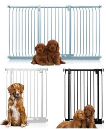 Bettacare Extra Tall Elite Dog Gate, 189Cm - 198Cm, Matt Grey, Extra Tall 96.8Cm In Height, Pressure Fit Pet Gate - thumbnail 9