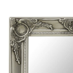 Berkfield Wall Mirror Baroque Style 50X50 Cm Silver - thumbnail 4