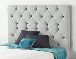 Somnior Beds Somnior  4Ft Premier Small Double 32 Inches Sage Linen Headboard With Wooden Struts