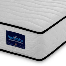 Bedz Online Bedzonline 20Cm Premium Hybrid Pocket Sprung Mattress, Breathable Foam Support, 3Ft Single (90X190Cm)