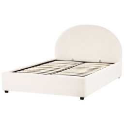 Beliani Ottoman Bed Boucle Vaucluse 140 X 200 Cm (Eu Double) Off-White - thumbnail 6