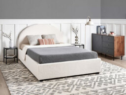 Beliani Ottoman Bed Boucle Vaucluse 140 X 200 Cm (Eu Double) Off-White - thumbnail 2
