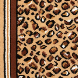 Bravich Hard Wearing Hessian Backed Stair Runner Kitchen Mat - Texas Leopard Print - 60X300Cm (2'x10') - thumbnail 8