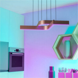 Loops Stylish Modern Bronze And Black Pendant Ceiling Light For Contemporary Homes - thumbnail 7