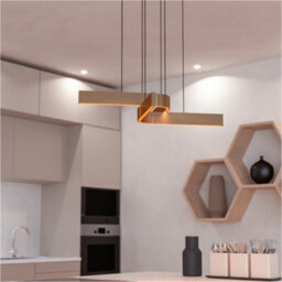 Loops Stylish Modern Bronze And Black Pendant Ceiling Light For Contemporary Homes