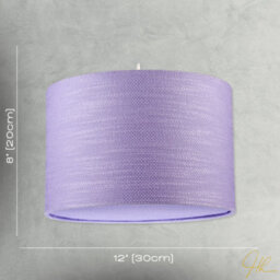 Happy Homewares Modern Lavender Rose Textured Linen Pendant Light Shade With Diffuser - thumbnail 7