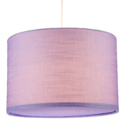 Happy Homewares Modern Lavender Rose Textured Linen Pendant Light Shade With Diffuser - thumbnail 2