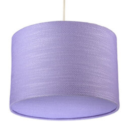 Happy Homewares Modern Lavender Rose Textured Linen Pendant Light Shade With Diffuser - thumbnail 4