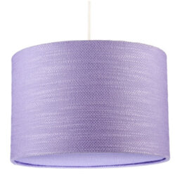 Happy Homewares Modern Lavender Rose Textured Linen Pendant Light Shade With Diffuser - thumbnail 1