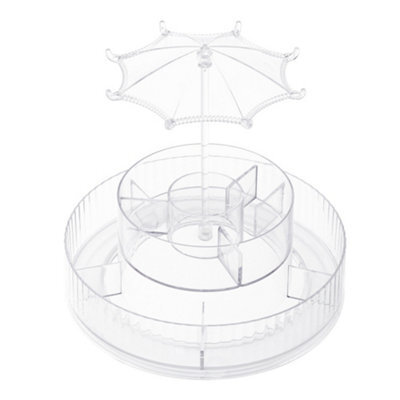 Living And Home Acrylic Swivel Makeup Organizer 22Cm Dia X 20Cm H - image 1