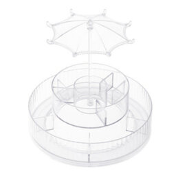 Living And Home Acrylic Swivel Makeup Organizer 22Cm Dia X 20Cm H - thumbnail 1