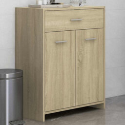 Walplus Bathroom Cabinet Sonoma Oak 60X33X80 Cm Engineered Wood - thumbnail 3