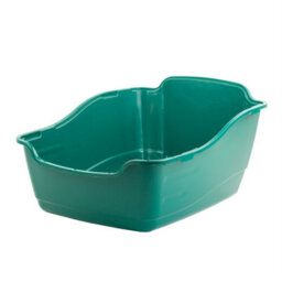 Kct Hooded Cat Loo Litter Tray Large Green Box For Kitten Enclosed Toilet With Hood Lid Scoop Cover Mess-Free Covered Plastic Deep - thumbnail 2